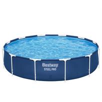 Bestway baseinas Steel Pro 56681, apvalus, 3660mm, 760mm, 6473L, PVC poliesteris, plieninis rėmas, filtro siurblys, 1200l/h