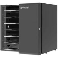 Manhattan nešiojamų kompiuterių įkrovimo spintelė MHT_181297, 7 skyriai, 65 W, USB-C, 16 colių, 315 W, metalas, užrakinama