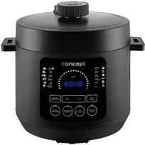 Concept daugiafunkcis virtuvės prietaisas CK6001, 5,8 l, 1000 W, 220-240 V, 12 programos, 50 dB, juodas, skaitmeninis ekranas