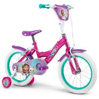 Huffy Gabbi 21485W, vaikiškas dviratis, 16", 4 ratai, 1 pavara, 5 metai, 110 cm, plienas, rankinė stabdys, grandinės apsauga