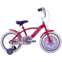 Huffy Disney Princess 21474W, 40.6 cm (16"), 4 ratai, 30 kg, 5-7 m., plienas, rankinė stabdys, purvo sparnai, grandinės dangtis