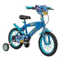 Huffy Vaikiškas dviratis 0324472498340, 14", 3 kg, plieno rėmas, Disney Stitch, mėlyna, mokomieji ratukai, purvo sparnai