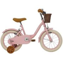 Huffy Vaikiškas dviratis 24275W, 14in, 4 ratai, rožinis, plienas, 34kg, 105-120cm, 4-6 metai, priekinis ir galinis stabdys