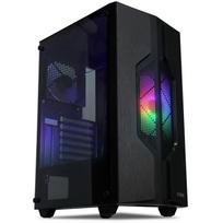 Ibox Cetus 908 OCT908, Midi bokštas, ATX, micro ATX, juodas, 2x 2.5" ir 1x 3.5" skyriai, 1x USB 2.0, 1x USB 3.2 Gen 1, audio