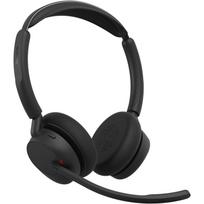 Jabra ausinės Evolve3 45 UC 34599-989-899, USB-C, Bluetooth 5.3, 36 h, 21 h, 4 mikrofono, juodos