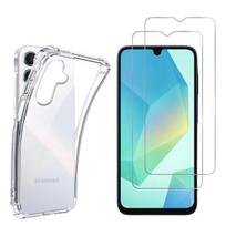 Antishock dėklas Samsung Galaxy A16 4G / A16 5G ir 2 Grūdinto stiklo ekrano apsaugos plėvelės Phonillico®