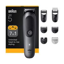 Braun  7-in-1 Grooming Kit | All-in-One Kit Series 5 AIO5520 | Cordless | Number of length steps 14 | Black | AIO5520 | 8700216429160