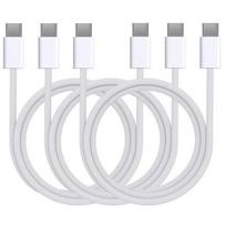 Lot 3 kabeliai iPhone 16 / 16 PLUS / 16 PRO / 16 PRO MAX - USB-C į USB-C nailono pintas laidas 1 metras Phonillico®