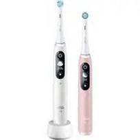 Oral-B iO 6 Duo white/pink electric toothbrush with case