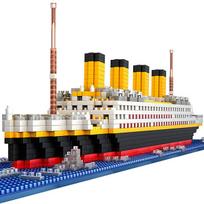 Titaniko 3D dėlionė konstruktorius 1860 dalių laivas vaikams nuo 3 metų PP medžiaga | TITANICBLOCKS