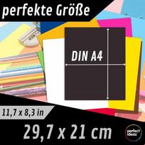 100 lapų A4 spalvoto popieriaus rinkinys, 10 spalvų, 130 g/m²