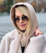 Caskona moteriškas gobtuvas/šalikas HOOD FROST*03, smėlio spalvos