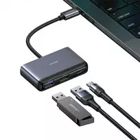 USAMS SJ628HUB01 hub USB-C to USB 2.0 | USB 3.0 | microSD | SD | gray