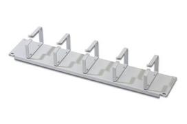 Digitus Cable management panel with cable guides for 483 mm (19") racks (black, 2U)
