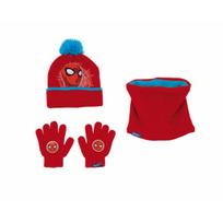 Kepurė, pirštinės ir kakloKepurė, pirštinės ir kaklo mova vaikams Spiderman Great power, raudona