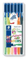 Staedtler Triplus flomasteriai, 6 vnt., raudoni