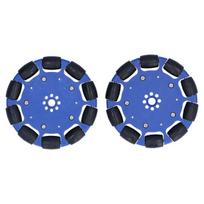100 mm apvalūs neopreno ratai, varomieji ratai, universalūs ratai, išmaniojo roboto automobilių dalys, 8 mm skylė