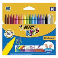 Bic Vaško pieštukai 18 spalvų vaikams, mokyklai