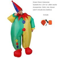 „Burlesque Clown Cosplay“ kostiumų vakarėlis Pripučiamas kostiumas suaugusiems Karnavas –