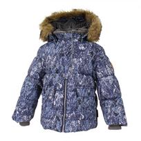Huppa Berniukų žieminė striukė OLIVER, navy pattern, 116 cm