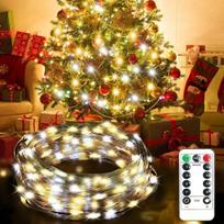 Girlianda, LED šviesos lempučių užuolaida su pulteliu, USB maitinimu, 100 LED, 975cm