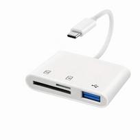 USB-C SD kortelių skaitytuvas 3 in 1, 1 vnt.