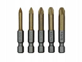 Atsuktuvo antgalis PH00, PH0, PH1, PH2, PH3 50mm, 1/4", 5pcs.