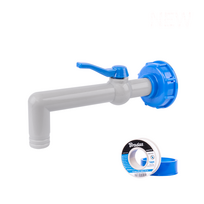 IBC rinkinys - S60x6 adapteris su 1" PP čiaupu