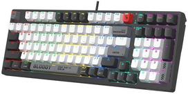 Klawiatura bezprzewodowa A4TECH BLOODY WS98 Grey WRLS (BLMS RED Plus Switches)