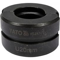 Presavimo strypų įdėklai, U-20 mm