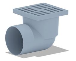 Trapas   horizontalus ,  pilkas  D 110