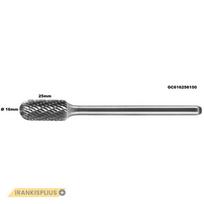 ⬡ Kietmetalio freza cilindrinė C formos užapvalinta (WRC) Ø16 x 25 mm, L 150 mm (GC616256150)