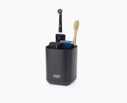 Joseph Joseph EasyStore Matt Black dantų šepetėlių laikiklis