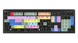 Logickeyboard LKB-EDIUS-A2PC-DE Pilno dydžio (100%) USB žirklinio mechanizmo klaviatūra QWERTZ juoda