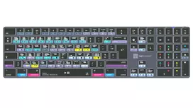 LogicKeyboard DaVinci Resolve 18 Titan FR (Mac) – prancūziškas AZERTY išdėstymas, apšviesta, laidinė USB klaviatūra