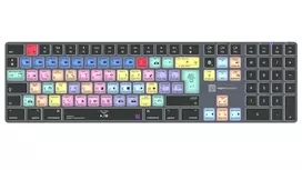 LogicKeyboard Adobe Premiere Pro CC Titan FR (Mac) - prancūziškas AZERTY išdėstymas, apšviesta, laidinė USB klaviatūra