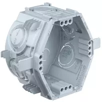 Kaiser Elektro UP1 Fix montažinė dėžutė 1055-06 su fiksavimo briaunomis, 4 varžtų lizdais, 60x46 mm