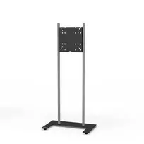 Kindermann Premium DS Racer Grindinis Stovas LCD Ekranams iki 70 inch - Anoduotas Aliuminis - Juodas, Sidabrinis Metalinis