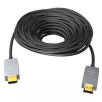 Kindermann HDMI 2.0 AOC Cable 30m Male to Male - Active Optical HDMI Cable - 4K UHD @ 60Hz - 18Gbps - Black
