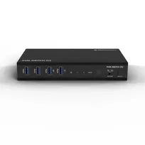 Kindermann KVM Switch 21C - 2-Port DVI-I KVM Switch with Audio and USB Hub