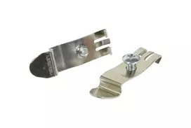 SYNERGY 21 Keystone DIN Rail tvirtinimo spaustukas, universalus, sraigtinis, metalinis, 1 pora (S216385)