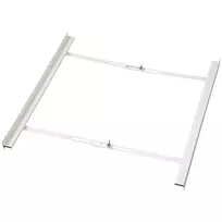 HAMA Universal Stacking Kit for Front-Loading Washing Machines and Tumble Dryers, White, 60 cm, Pull-Out Shelf, 10 kg Load Capacity