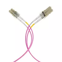 EFB Elektronik IPL-DF-LCULCU-4-0050 Skaidulinio optinio laido jungiamasis kabelis, 0,5 m, OM4, LC Duplex, Aqua