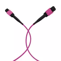 EFB ELEKTRONIK MPO-PLUS(F)-MPO-PLUS(F) Patch Cable OM4 12 Fibers Type B LSZH Heather Violet 15m