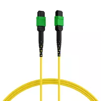 EFB ELEKTRONIK MPO-PLUS/APC(F)-MPO-PLUS/APC(F) Patch Cable OS2 12 Fibers Type B LSZH Yellow 10m