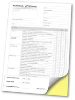 Eichner Inspection Report Form Book, 1 Block