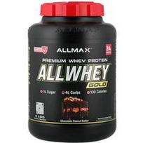 ALLMAX, „AllWhey® Gold“, aukščiausios kokybės išrūgų baltymai, šokoladinis žemės riešutų sviestas, 2,27 kg