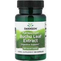 Swanson Vitamins, Viso spektro® Buchu lapų ekstraktas, 100 mg, 60 kapsulių