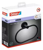 Tesa MOON BLACK rankšluosčių laikiklis lipnus metalinis matinis juodas
