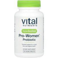 Vital Nutrients, Hiperbiotikai®, moterims® probiotikai, 30 veganiškų tablečių
